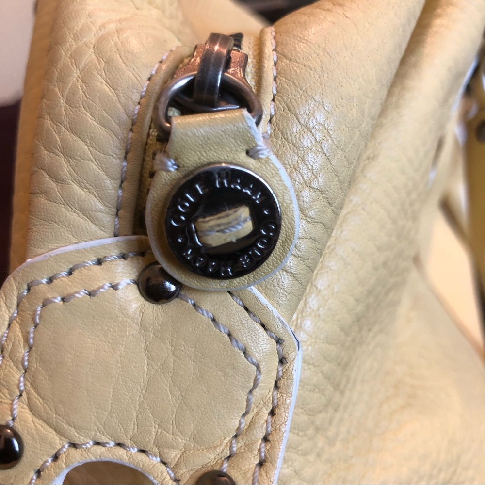 Cole Haan Leather Hand Held Bag, Yellow - Picture 5 of 16